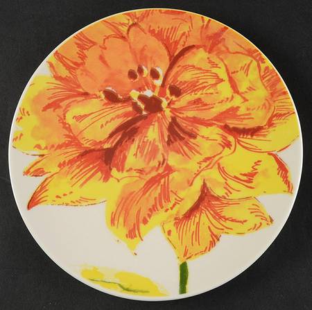 Graphic Garden Salad/Dessert Plate