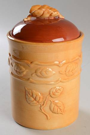 Duet (Honey Terra Cotta) 6" Storage Jar & Lid
