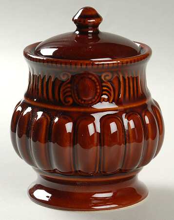 Palladium Chestnut Sugar Bowl & Lid