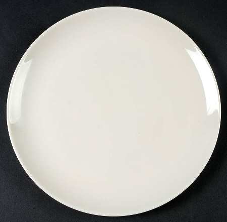 Undecorated Ivory Coupe Salad Plate