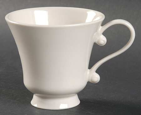 Undecorated Ivory Footed Cup