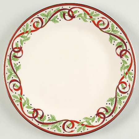 Winter Festival (White & Cream) Salad Plate