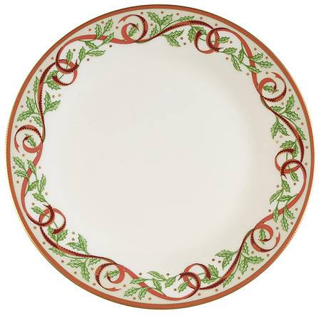 Winter Festival (White & Cream) Salad Plate
