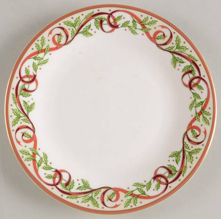 Winter Festival (White & Cream) Bread & Butter Plate