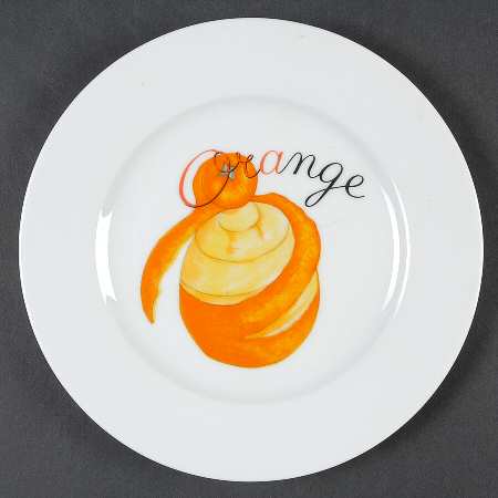 Oranges Canape Plate