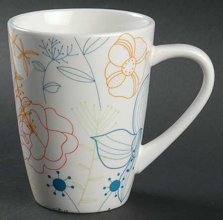 Floral Line Mug