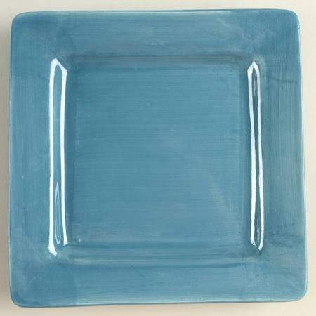 Essential Colours Blue Square Salad/Dessert Plate