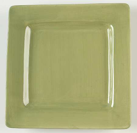 Essential Colours Green Square Salad/Dessert Plate