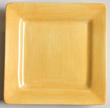 Essential Colours Yellow Square Appetizer Plate