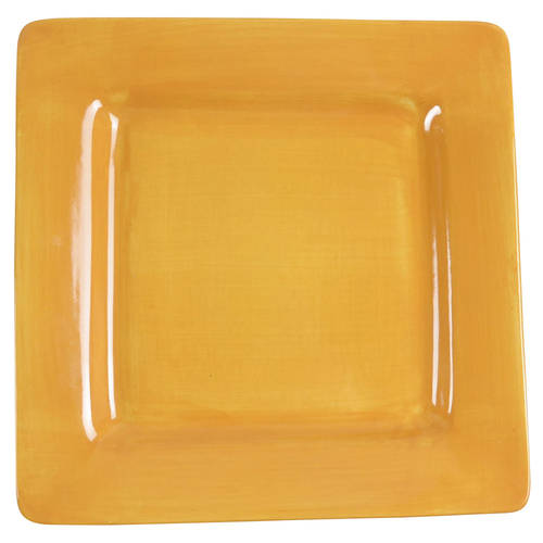 Essential Colours Yellow Square Salad/Dessert Plate