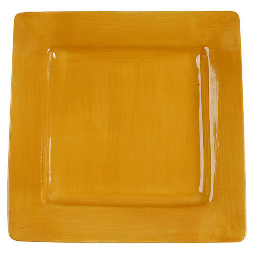 Essential Colours Yellow Square Dinner Plate