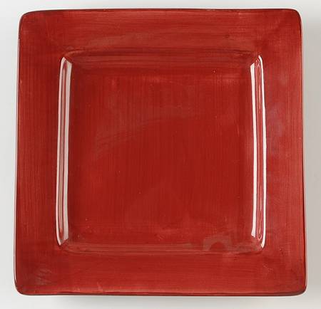 Essential Colours Red Square Dinner Plate by Pier 1