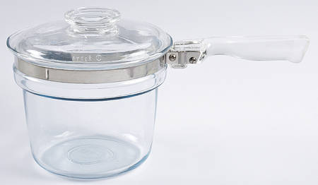 Flameware Double Boiler Insert with Glass Lid