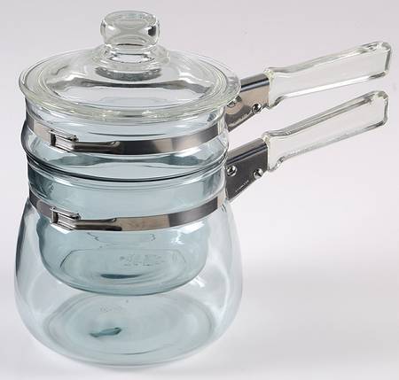 Flameware Double Boiler with Insert & Glass Lid