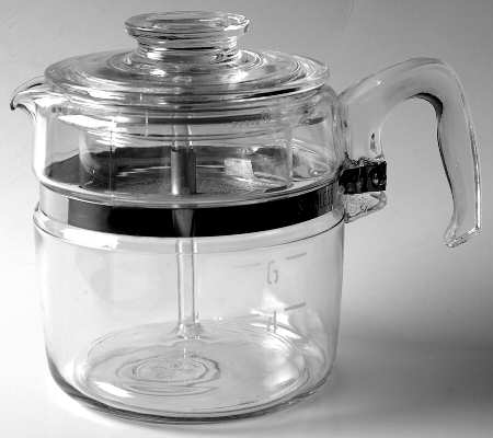 Flameware 6 Cup Percolator w/Lid, Basket & Insert