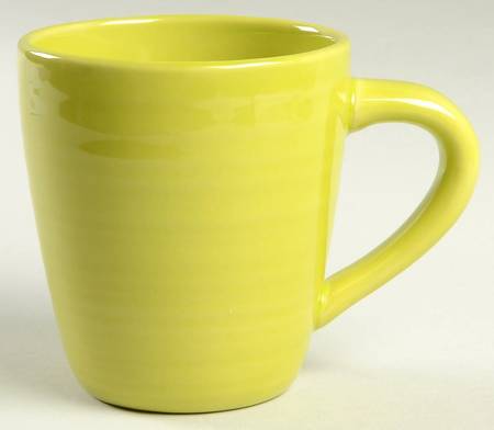 Sausalito Ridged Lime Green Mug