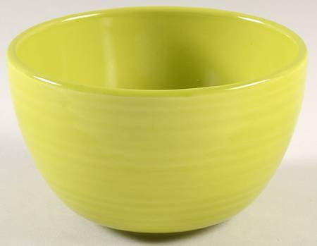 Sausalito Ridged Lime Green Soup/Cereal Bowl by Pottery Barn China