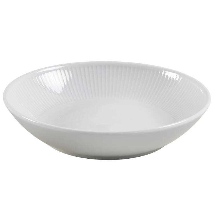 Plisse 8" Shallow Round Bowl