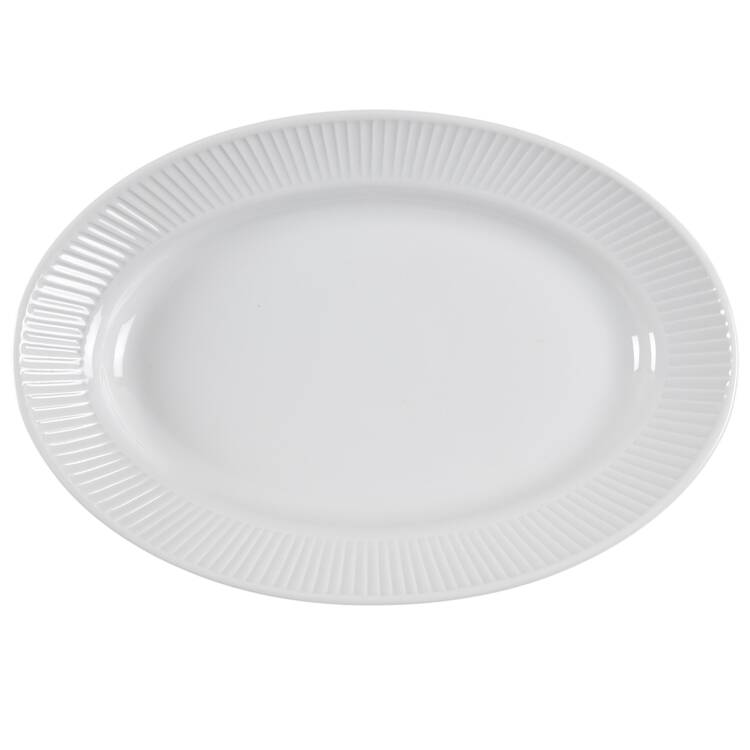 Plisse 11" Oval Serving Platter