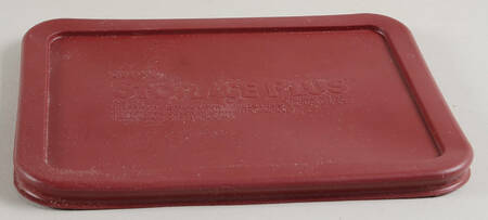 Originals Cranberry Plastic Lid for 7" Rectangular Baker