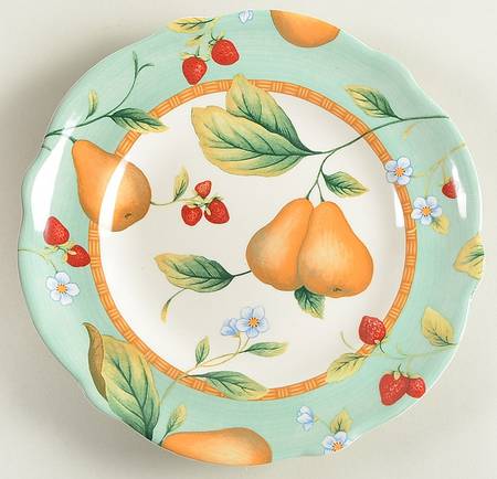 Fruit on the Vine Luncheon Plate