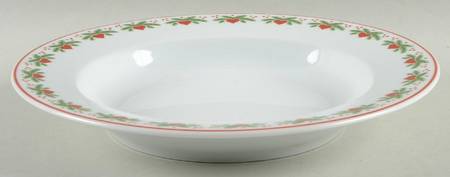 Hearts & Pines Large Rim Soup Bowl