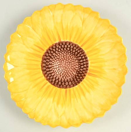 Sunflower Fields Accent Luncheon Plate