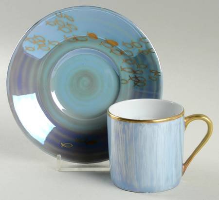 Tahiti Flat Demitasse Cup & Saucer Set