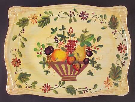 Fruit Bounty 18" Rectangular Serving Platter