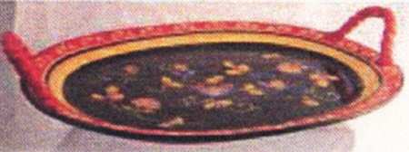 Caledonia 17" Sculpted Oval Serving Platter