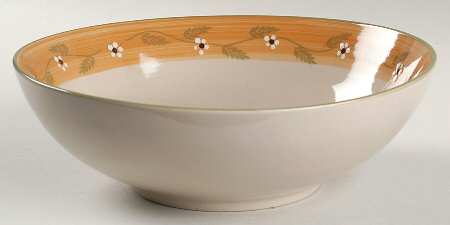 Siena White 10" Round Vegetable Bowl