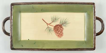 Pine Lodge 12" Rectangular Snack Tray