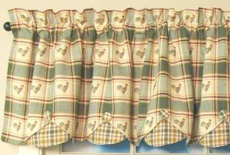 Early Riser Curtain Valance Pair 60" X 11"