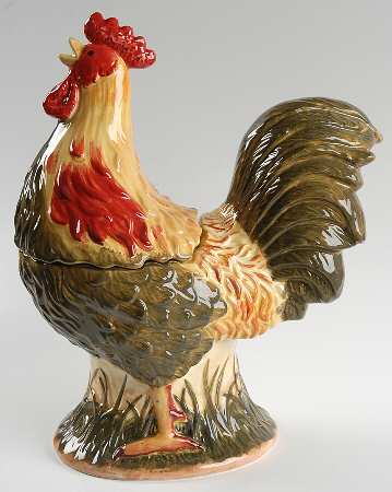 Early Riser Figural Cookie Jar & Lid