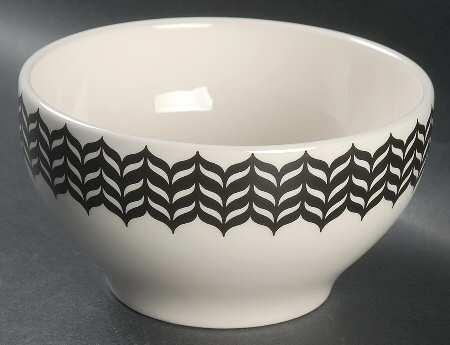 Black and White Soup/Cereal Bowl