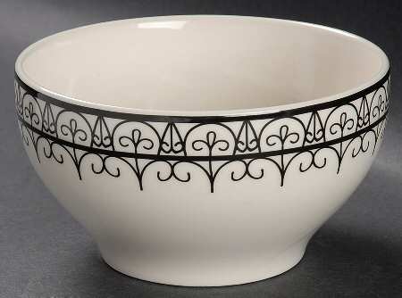 Black and White Soup/Cereal Bowl
