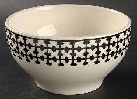 Black and White Soup/Cereal Bowl
