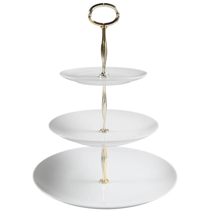Coupe 13 7/8"-14 1/4" 3-Tiered Serving Tray(DP,SP,BB) HC