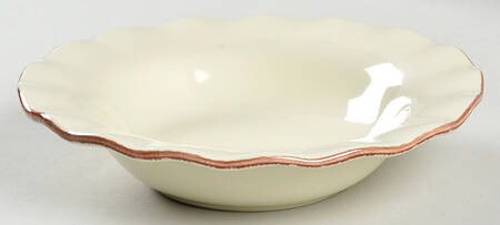 Village Collection Vanilla Rim Soup Bowl