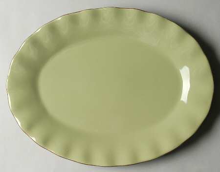 Village Collection Celery 14" Oval Serving Platter
