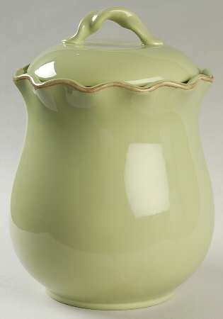 Village Collection Celery Large Canister & Lid