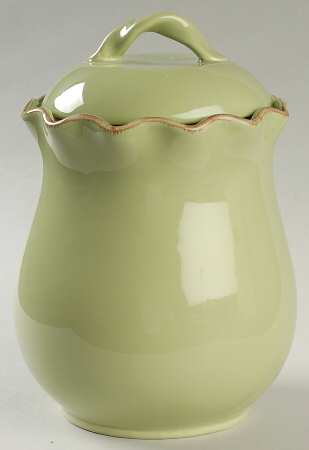 Village Collection Celery Medium Canister & Lid