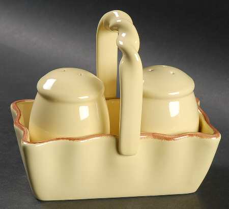 Village Collection Butter (3 Pc) Salt & Pepper Tray Set