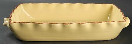 Village Collection Butter 13"  Rectangular Baker
