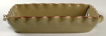 Village Collection Olive 13"  Rectangular Baker