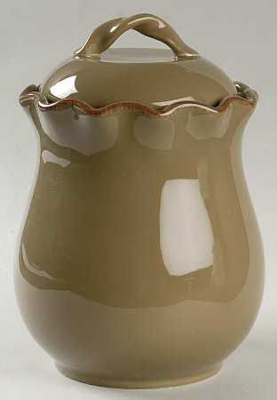 Village Collection Olive Medium Canister & Lid
