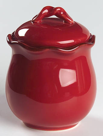 Village Collection Persimmon Sugar Bowl & Lid
