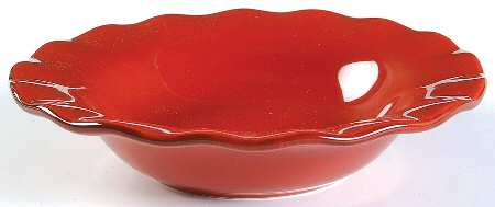 Village Collection Persimmon Rim Soup Bowl