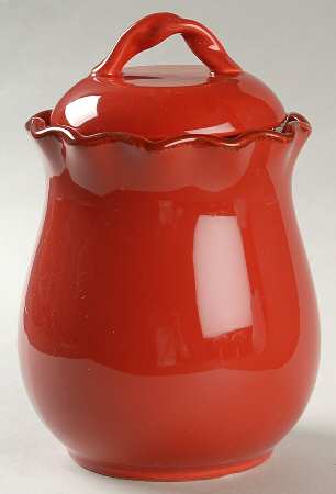 Village Collection Persimmon Small Canister & Lid