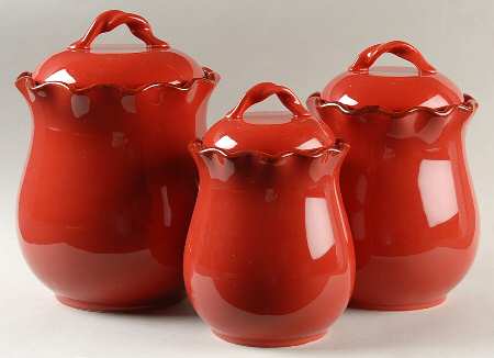 Village Collection Persimmon (3 Piece) Canister Set (Box Set)